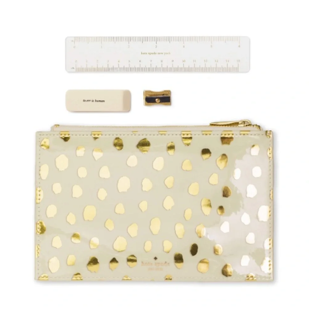 Kate Spade Flamingo Dot Pencil Pouch